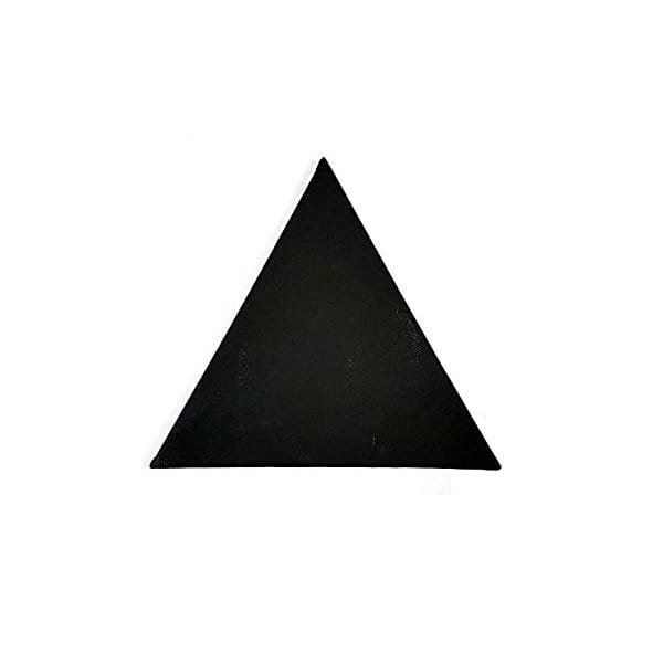 Stretched Black Canvas - 9" X 9" Triangle