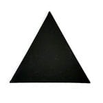Stretched Black Canvas  - 9" X 9" Triangle