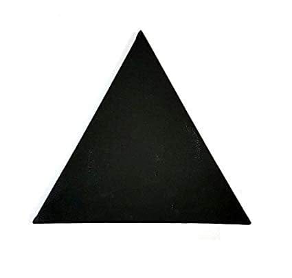 Stretched Black Canvas - 9" X 9" Triangle