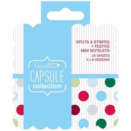 DoCrafts Capsule Collection - Mini square notelets (Sports and Stripes) d0craft capsule collection mini notelets PMA 157199 DoCrafts Capsule Collection - Mini square notelets (Sports and Stripes)