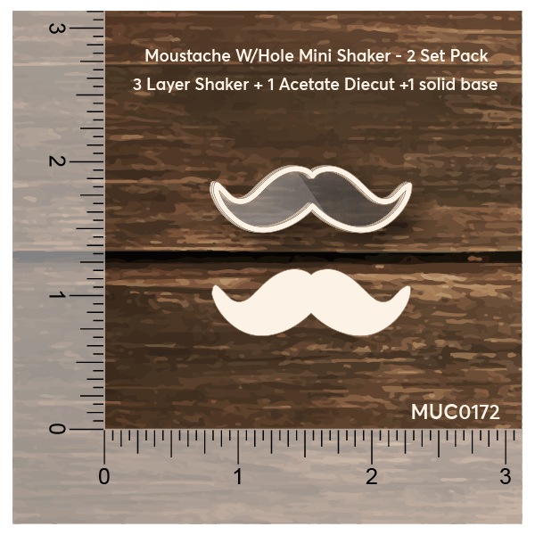 Mudra Chipzeb - Moustache mini shaker without hole