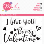 Mudra Craft Stamps - Be my Valentine