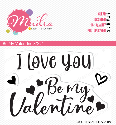 Mudra Craft Stamps - Be my Valentine mudra clear Stamp be my valentine Mudra Craft Stamps - Be my Valentine