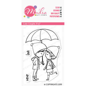 Mudra Craft Stamps - Cute Couple