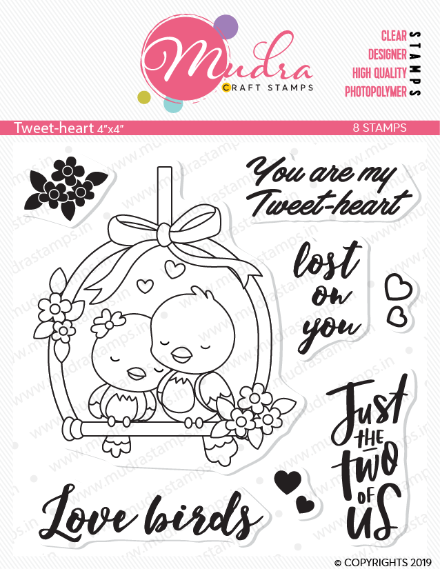 Mudra Craft Stamps - Tweet Heart mudra clear Stamp tweet heart Mudra Craft Stamps - Tweet Heart