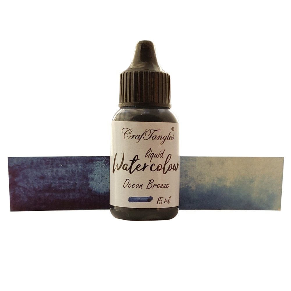 CrafTangles liquid watercolor (15 ml) - Ocean Breeze ocean breeze craftangles liquid watercolour 2 ocean-breeze-craftangles-liquid-watercolour-2
