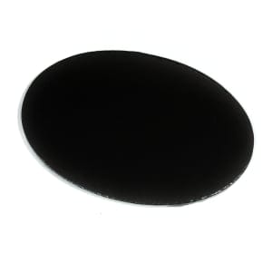 Stretched Black Canvas - 8" X 12" Oval