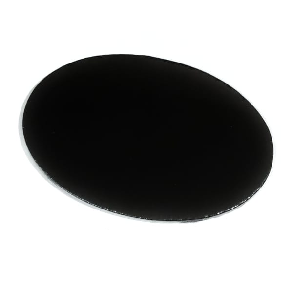 Stretched Black Canvas - 8" X 12" Oval