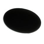 Stretched Black Canvas  - 8" X 12" Oval