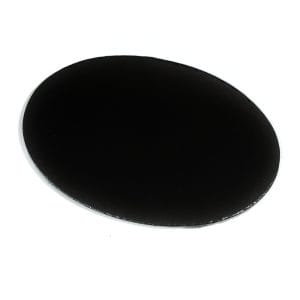 Stretched Black Canvas - 8" X 12" Oval