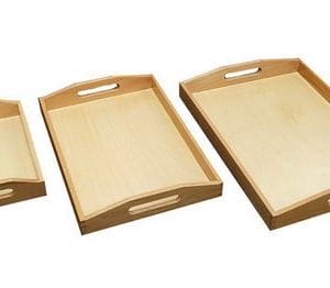 Wooden Tray for Decoupage (Set of 3)