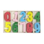 Wooden Colored Numbers (Large) 60PCWAZW-C