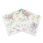 A pack of 12 by 12 inch Decoupage Napkins(5 pcs)  - Spring flowers