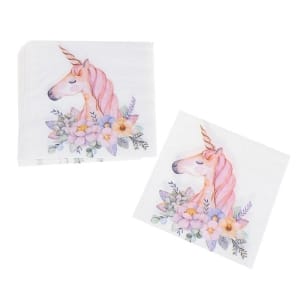 A pack of 12 by 12 inch Decoupage Napkins(5 pcs) - Unicorns