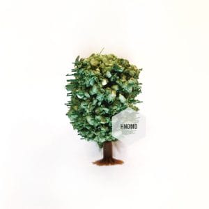 Miniatures - Green Rounded Trees (5 pcs)