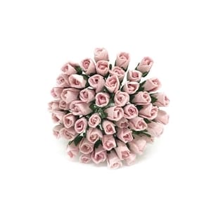 Mulberry Paper Mini roses - Light Pink (Pack of 25 roses)