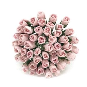 Mulberry Paper Mini roses - Light Pink (Pack of 25 roses)