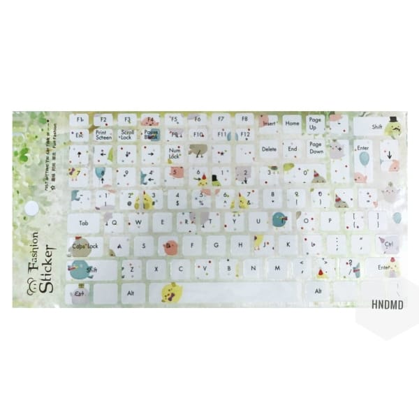 Keyboard Stickers - Colorful Birds