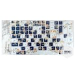 Keyboard Stickers - Flowers with Black background