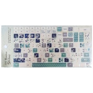 Keyboard Stickers - Pastel Flowers