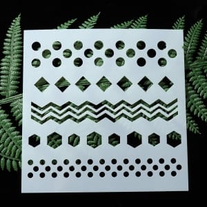 Stencil - Many Borders (5 by 5 inch)