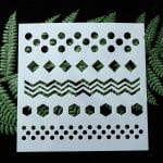 Stencil - Many Borders (5 by 5 inch)