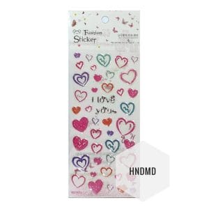 Epoxy Stickers - Colorful Hearts