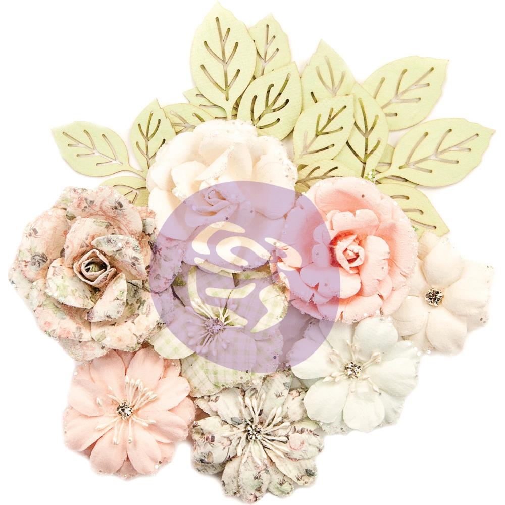 Prima Marketing Fabric Flowers - Enchanted/Poetic Rose, 14/Pkg 637439 prima flowers poetic rose Prima Marketing Fabric Flowers - Enchanted/Poetic Rose, 14/Pkg