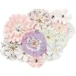 Prima Marketing Mulberry Paper Flowers - Magical Melody/Poetic Rose, 14/Pkg