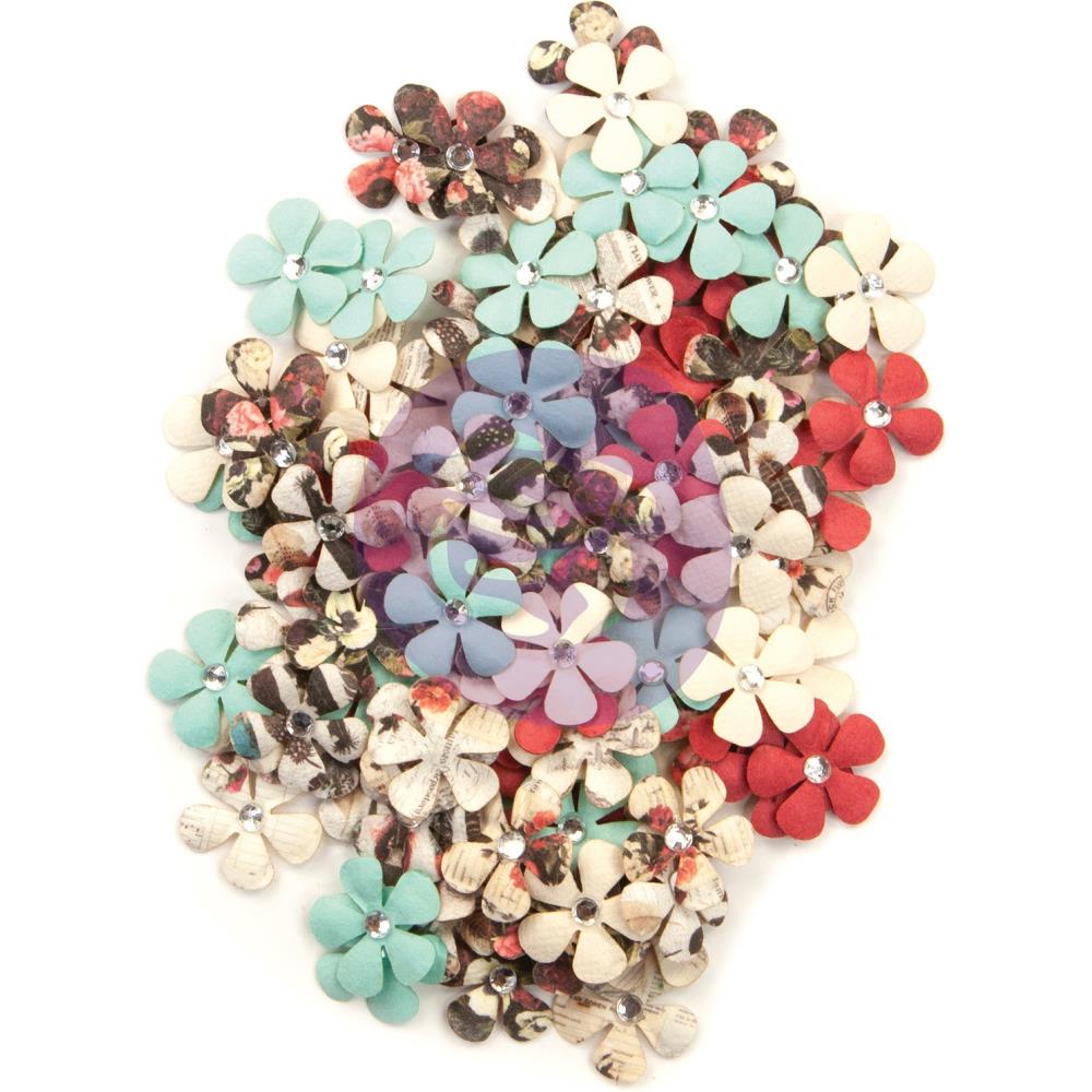 Prima Marketing Mulberry Paper Flowers - Twilight/Midnight Garden, 120/Pkg 637835 prima flowers midnight garden Prima Marketing Mulberry Paper Flowers - Twilight/Midnight Garden, 120/Pkg