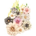 Prima Marketing Fabric Flowers - No Other Place/Spring Farmhouse, 15/Pkg