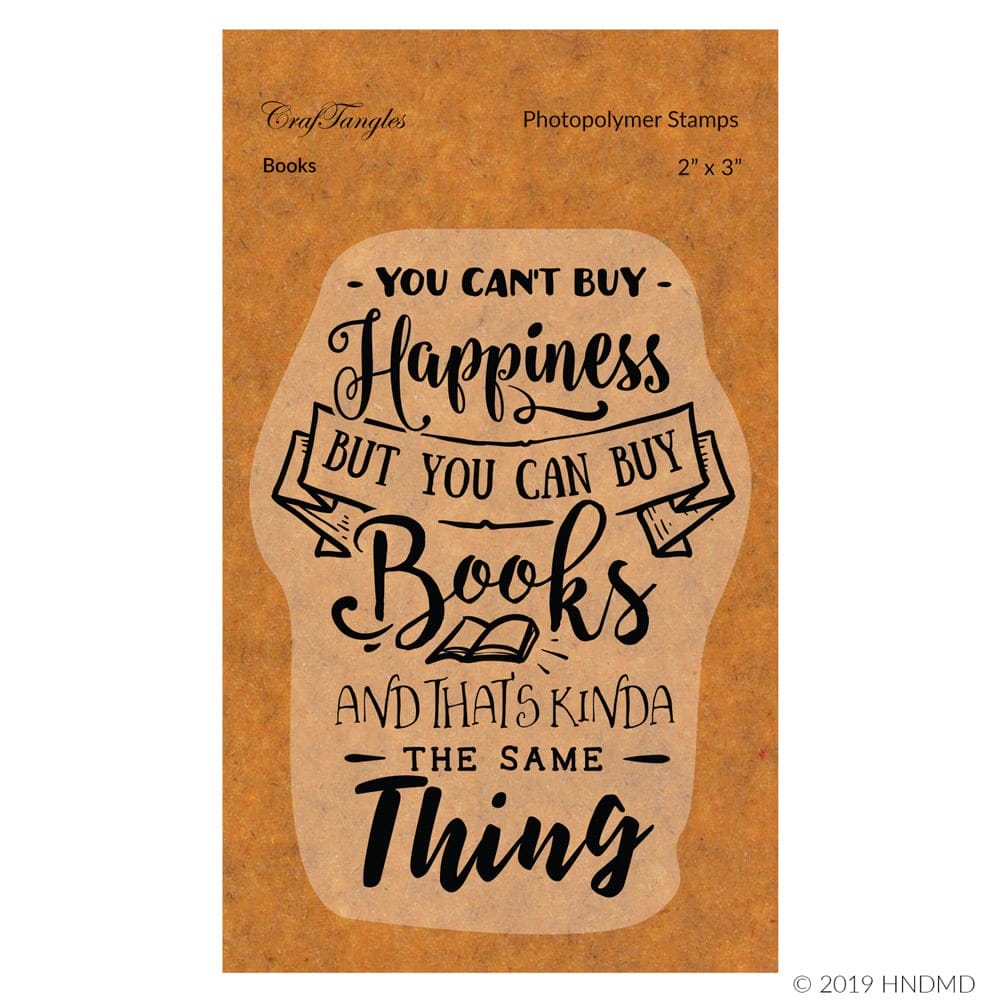 CrafTangles Photopolymer Stamps - Books 87 Books CrafTangles Photopolymer Stamps - Books