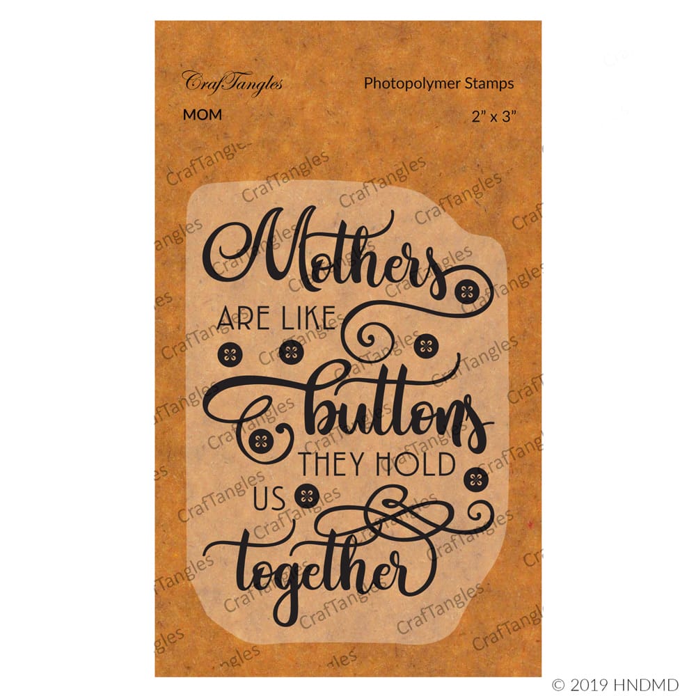 CrafTangles Photopolymer Stamps - Mom 88 Mom CrafTangles Photopolymer Stamps - Mom