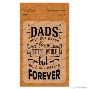 CrafTangles Photopolymer Stamps - Dad