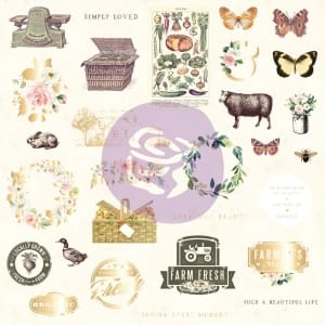 Prima Marketing Spring Farmhouse Cardstock Ephemera 29/Pkg