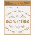 CrafTangles 6"x6" Stencil - Bad Weather