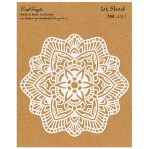 CrafTangles 6"x6" Stencil - Net Lace