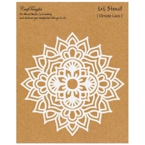 CrafTangles 6"x6" Stencil - Ornate Lace
