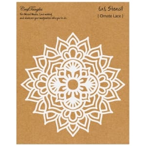 CrafTangles 6"x6" Stencil - Ornate Lace