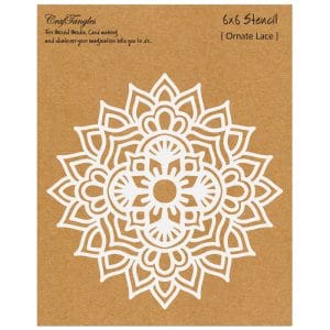 CrafTangles 6"x6" Stencil - Ornate Lace