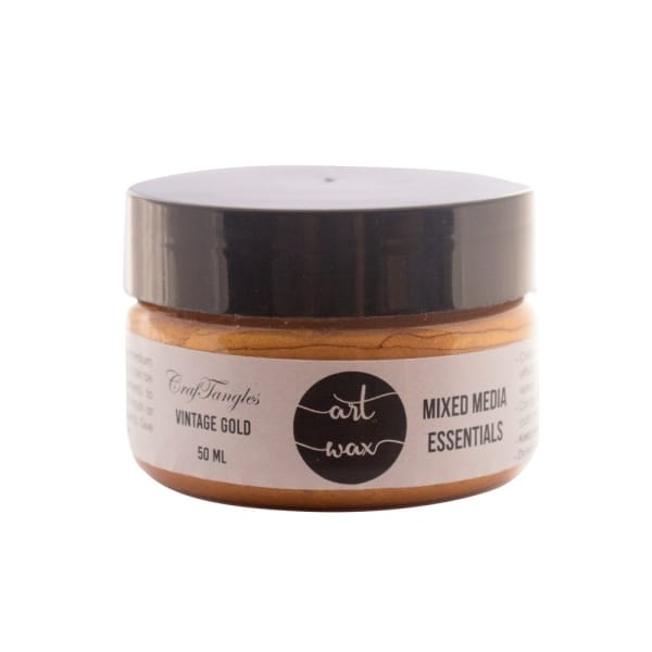 CrafTangles mixed media Essentials - Art Waxes - Vintage Gold (50 ml)