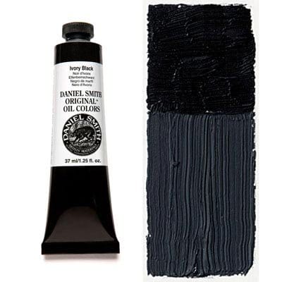 Daniel Smith Original Oil color 37 ml tube - Ivory Black Daniel Smith original oil color 37ml Ivory Black Daniel Smith Original Oil color 37 ml tube - Ivory Black