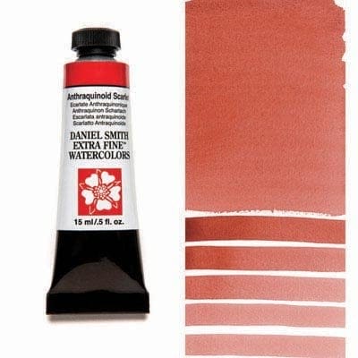 Daniel Smith Extra fine watercolors 15 ml tube - Serpentine Genuine Daniel Smith Extra fine watercolors 15 ml tube - Anthraquinoid Scarlet