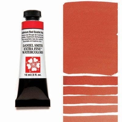 Daniel Smith Extra fine watercolors 15 ml tube - Cadmium Red Scarlet Hue