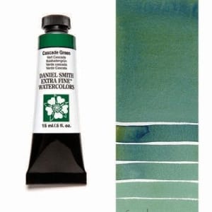 Daniel Smith Extra fine watercolors 15 ml tube - Cascade Green