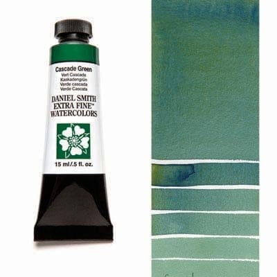 Daniel Smith Extra fine watercolors 15 ml tube - Cascade Green Daniel Smith Extra fine watercolors 15 ml tube - Cascade Green