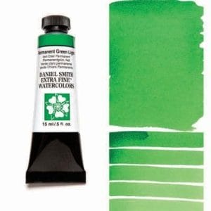 Daniel Smith Extra fine watercolors 15 ml tube - Permanent Green Light