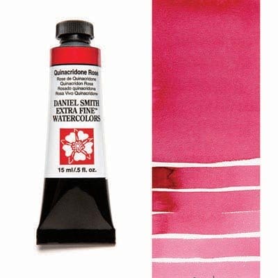 Daniel Smith Extra fine watercolors 15 ml tube - Quinacridone Rose Daniel Smith Extra fine watercolors 15 ml tube - Quinacridone Rose