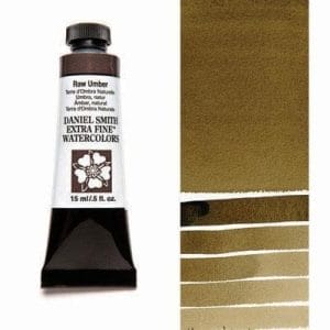 Daniel Smith Extra fine watercolors 15 ml tube - Raw Umber