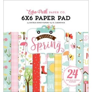 EchoPark paper pad - Welcome Spring (6by6 inch)